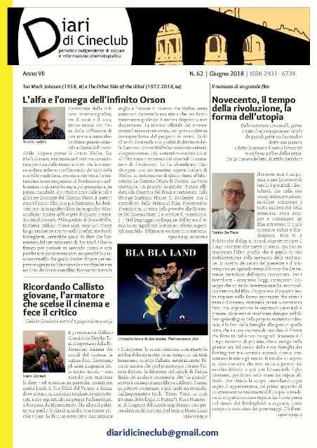 Copertina n. 62 – giugno 2018
