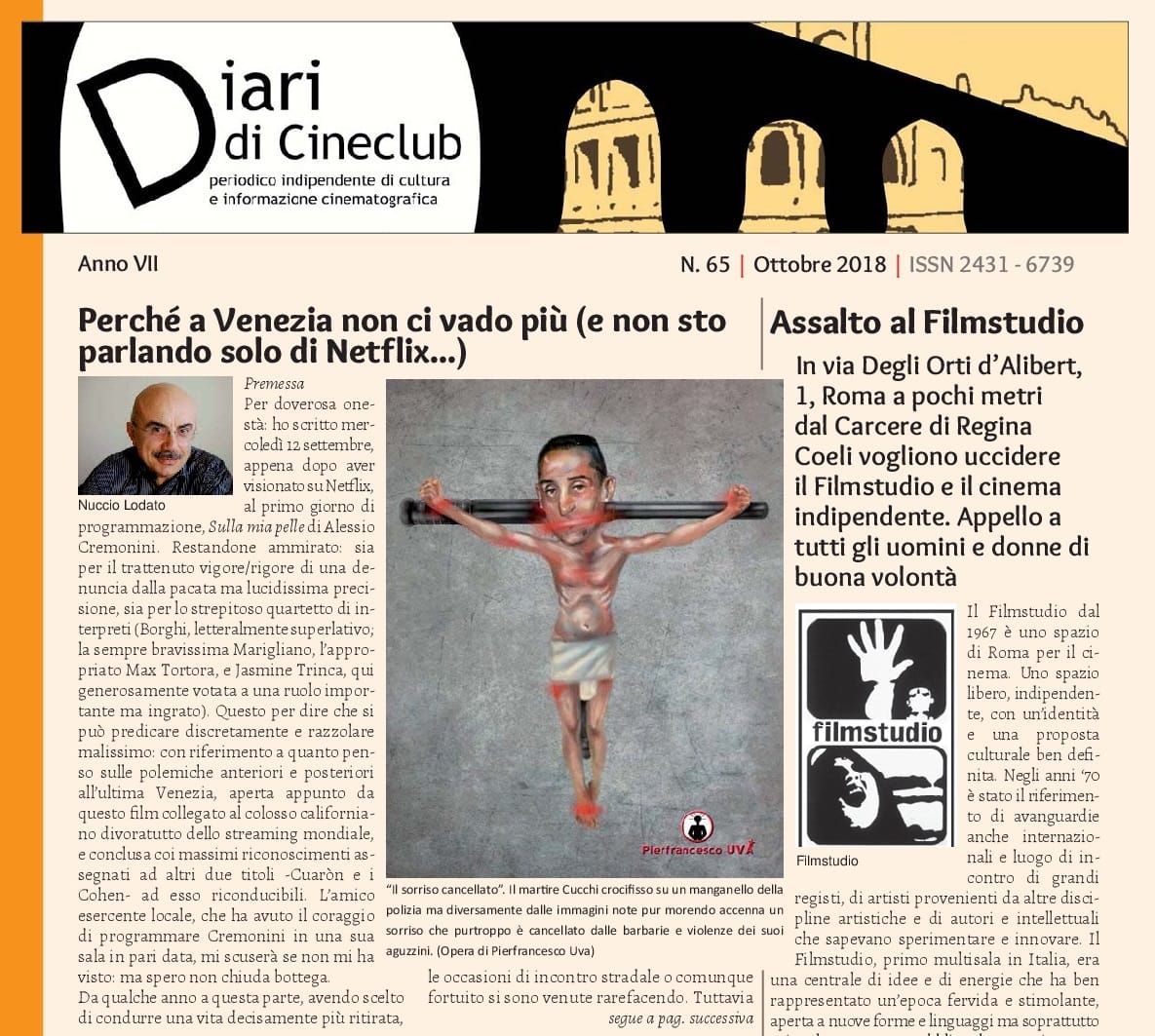 Copertina n. 65 – ottobre 2018