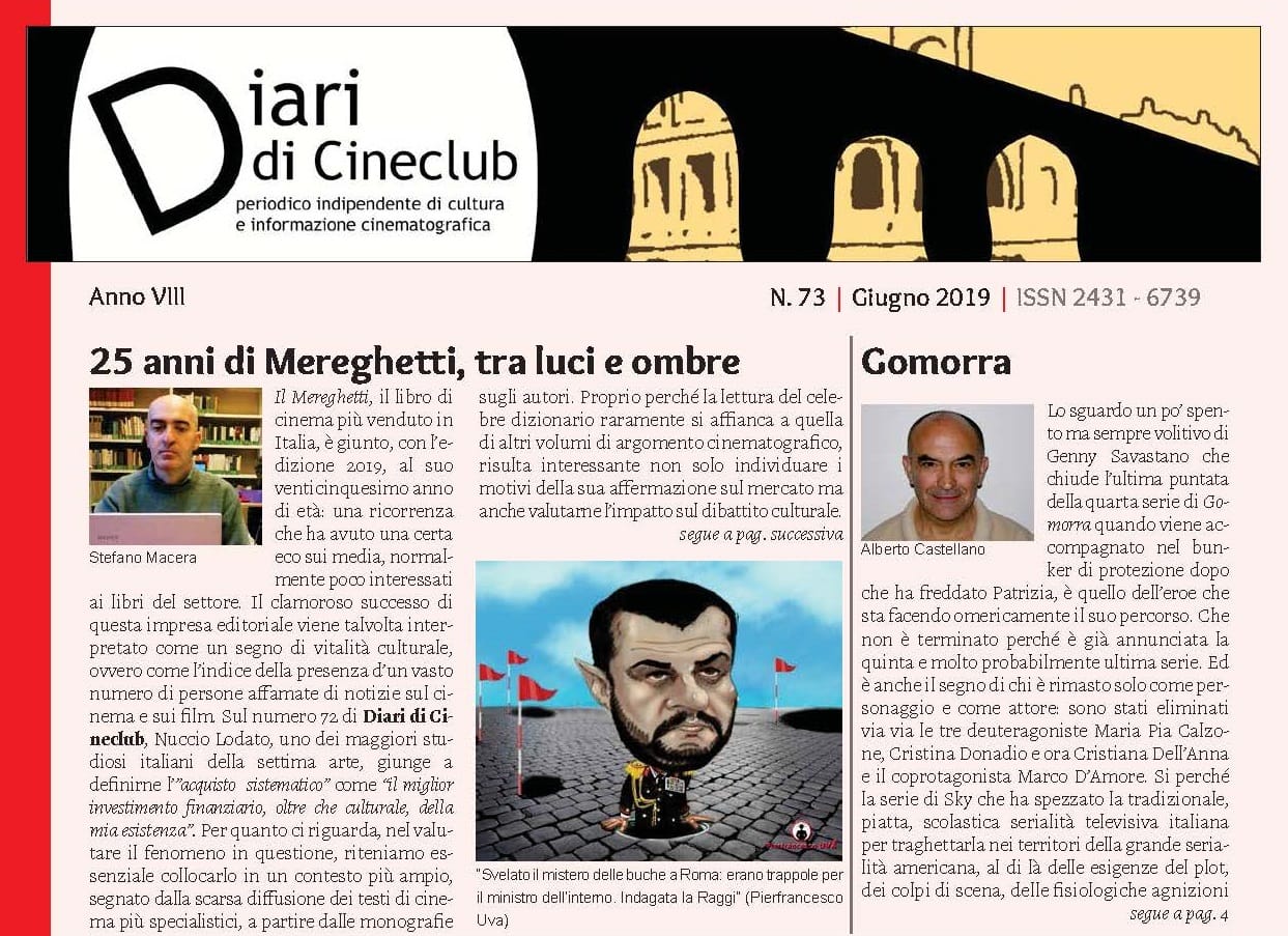 Copertina n. 73 – giugno 2019