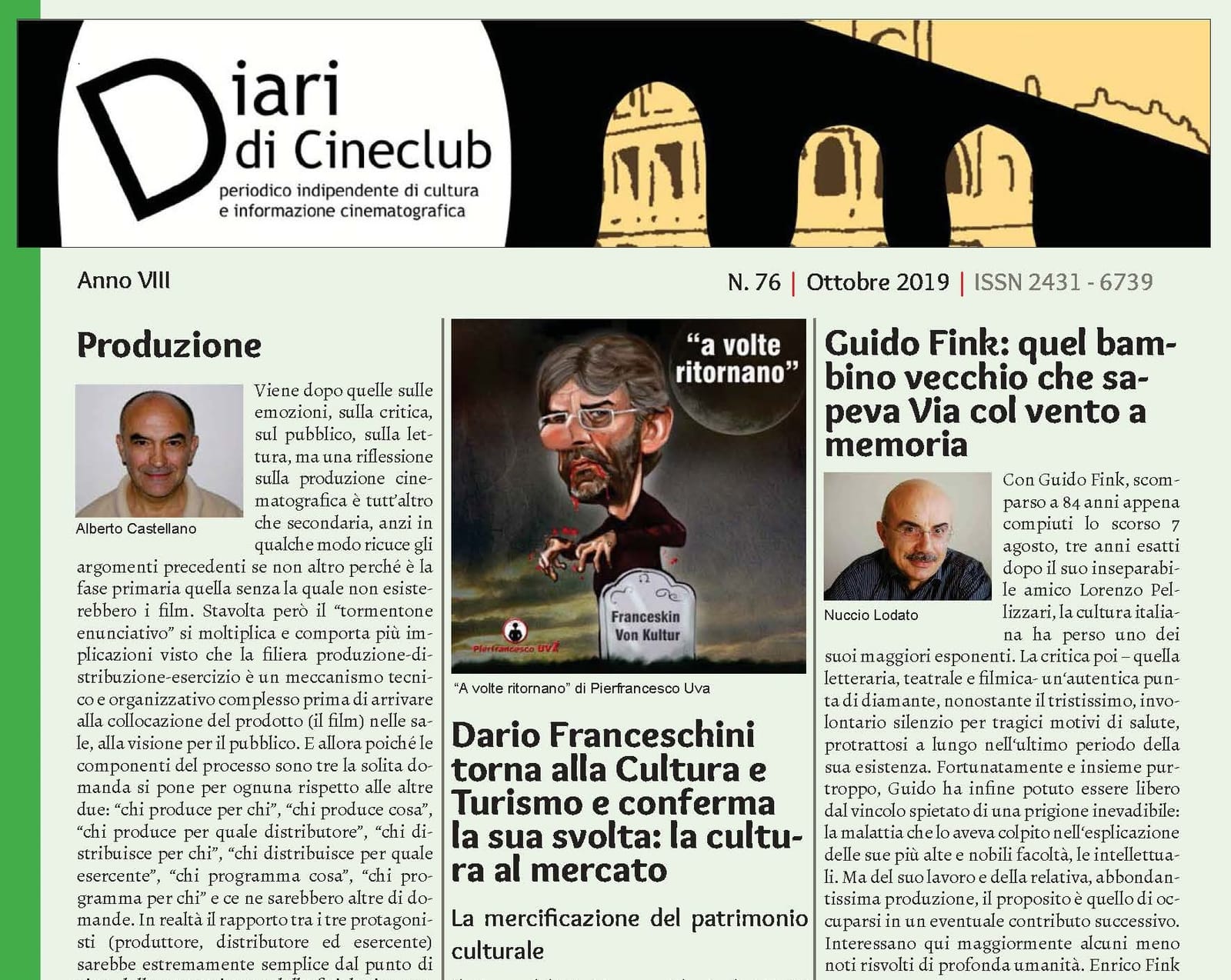 Copertina n. 76 – ottobre 2019